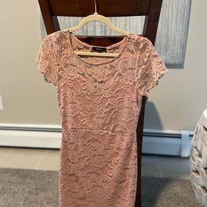 Women’s coral lace dress